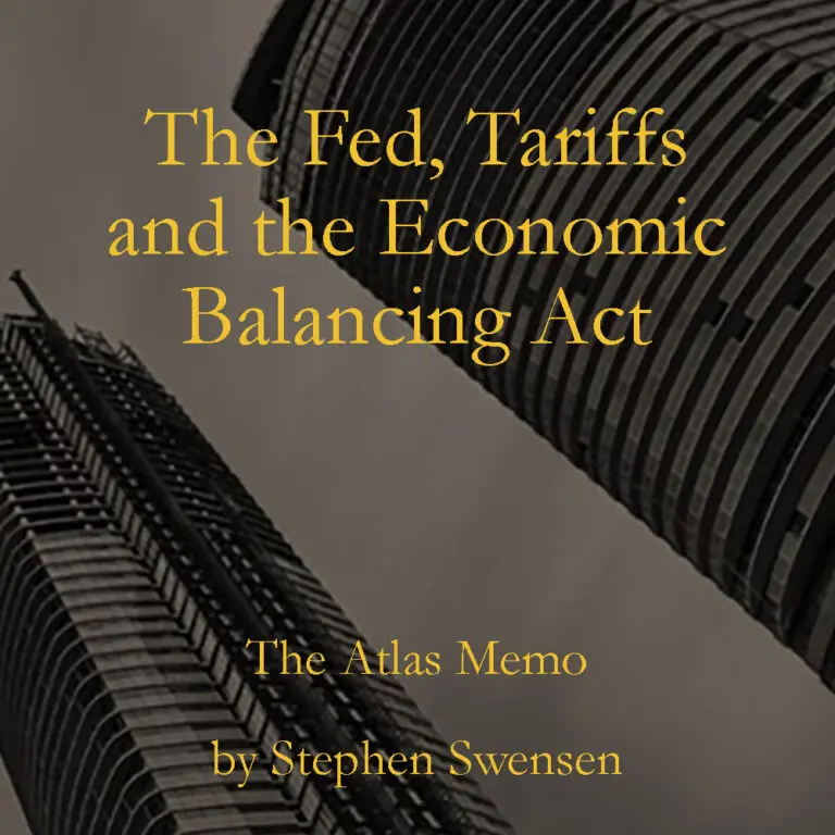 Economic publication with bold yellow text